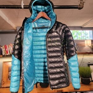 The North Face Black and Blue Puffer Jacket